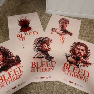 American Red Cross "Bleed for the Throne" posters